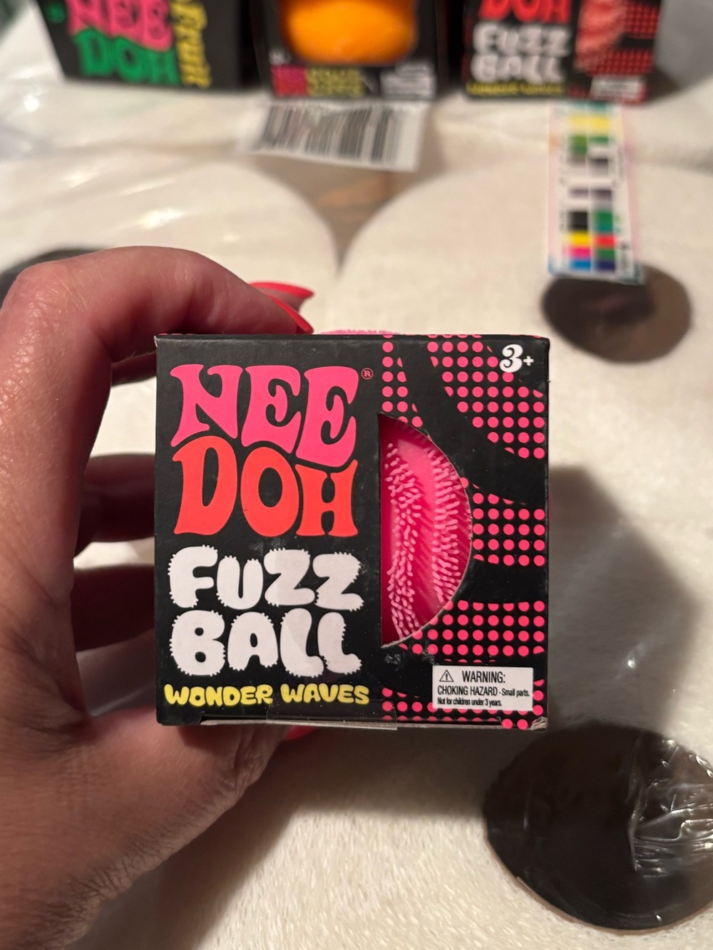 NeeDoh Fuzz Ball - Pink Wonder Waves